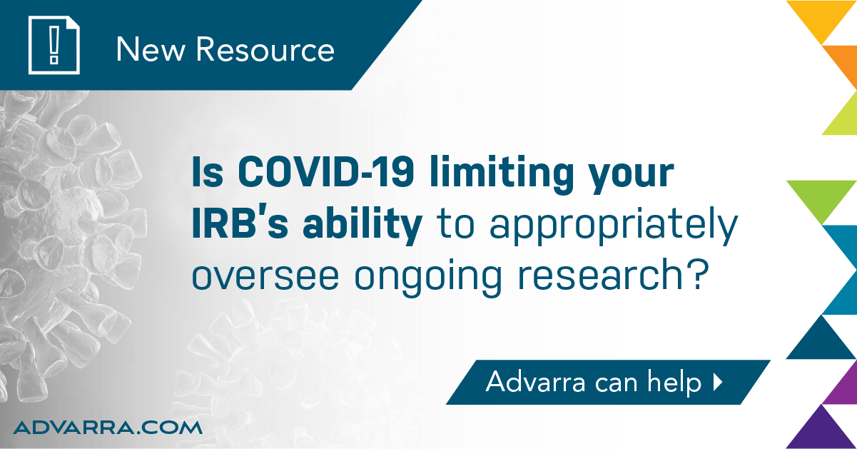 Transfer of IRB Oversight During COVID19 Advarra
