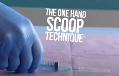 the one hand scoop technique